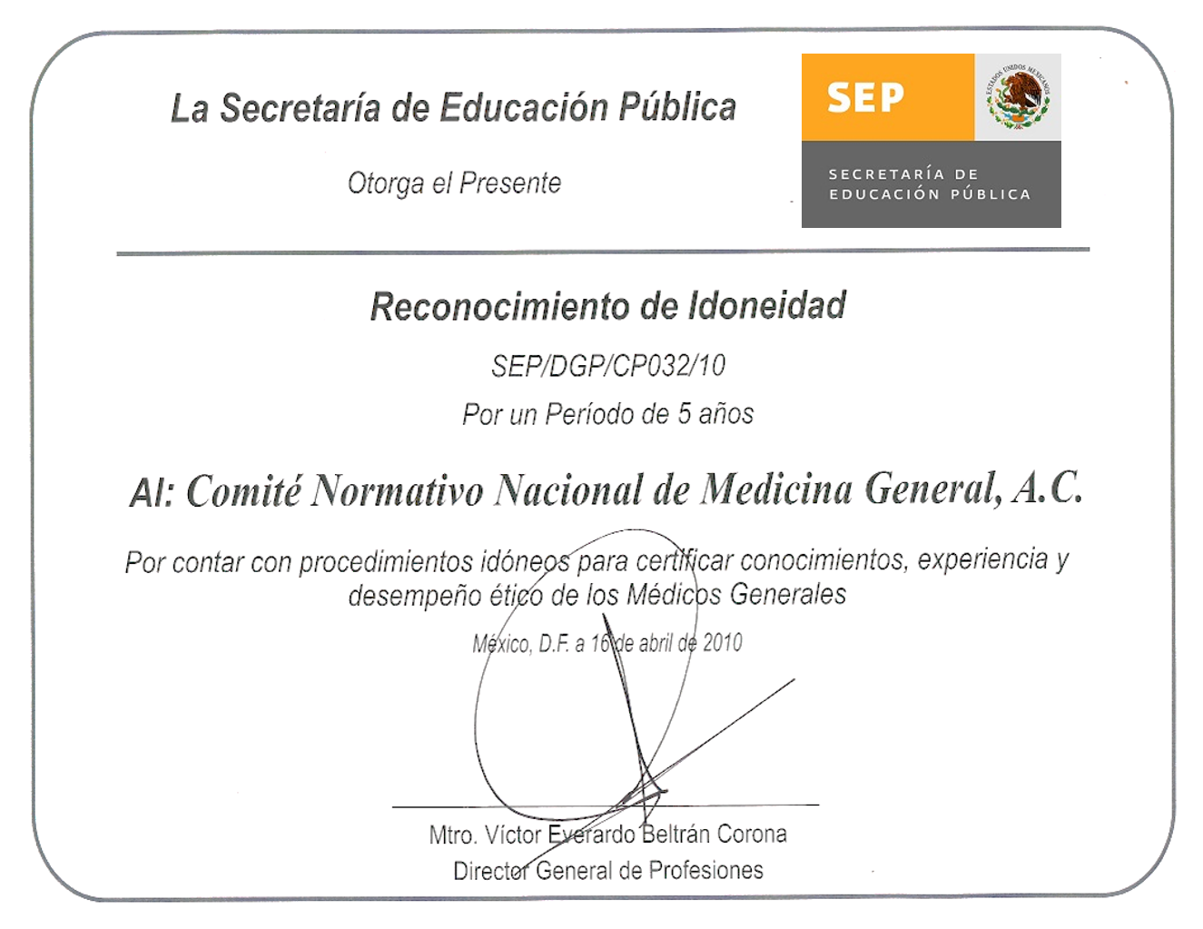 Consejo Nacional de Certificación en Medicina General